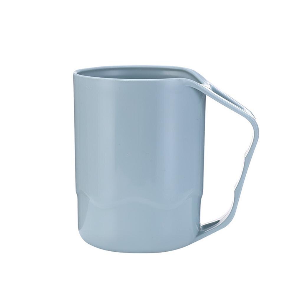 Krus wheat straw mate miljømæssig plastik tænder kop tandpasta tandbørste opbevaringsboks badeværelsestilbehør hjem l *5: Blå