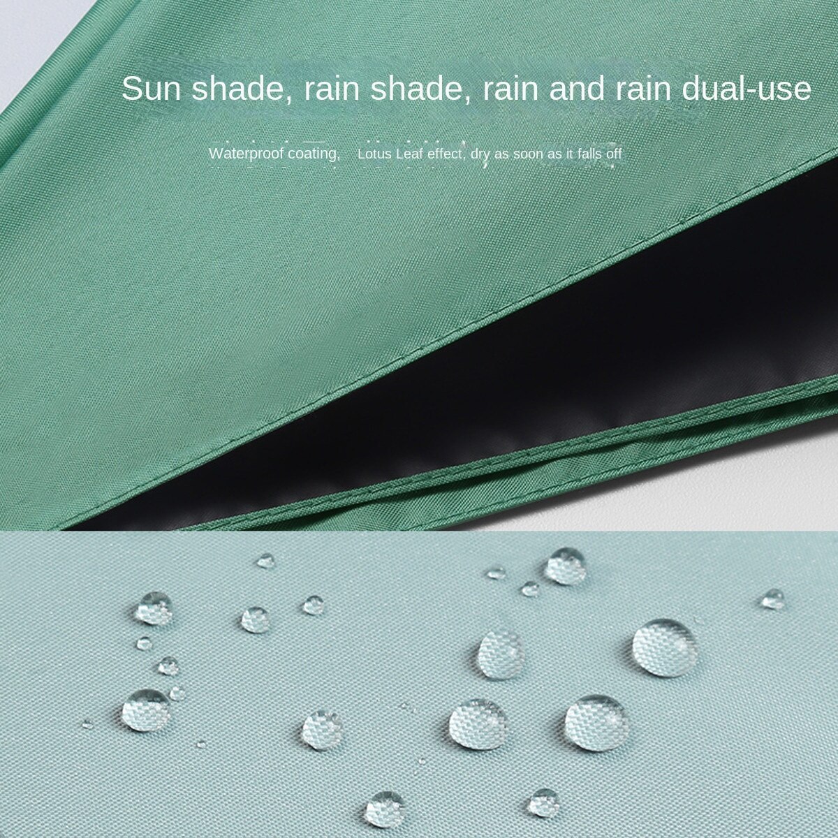 Kapsel Regenschirm klein und tragbar einfarbig Sonnenschirm für Frauen und Regen Dual-Use-Schutz