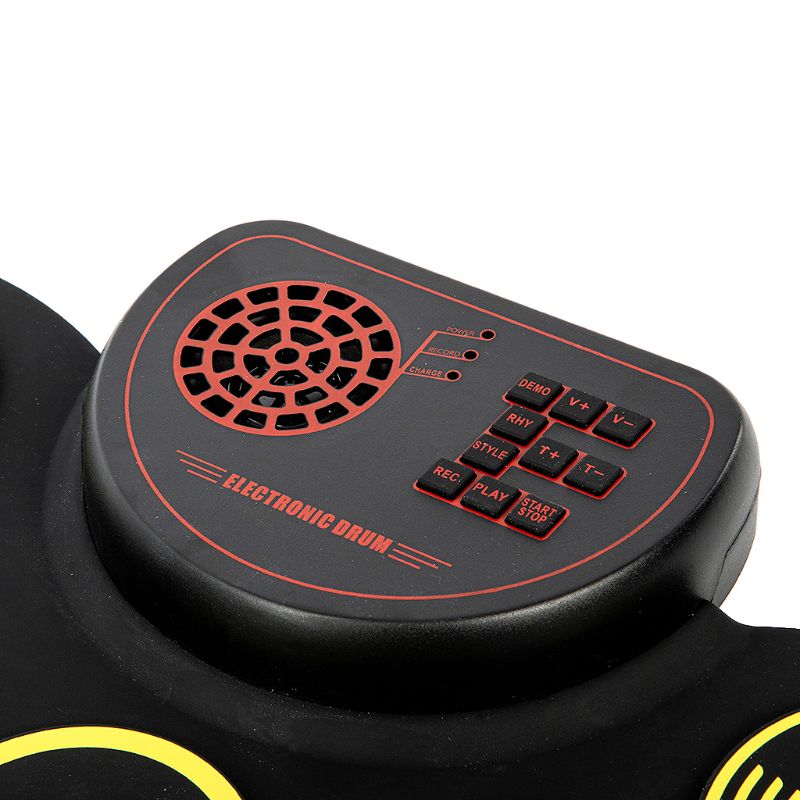 Handgerolde elektronische drum voor volwassenen en kinderen, beginners, draagbare drums voor thuisgebruik
