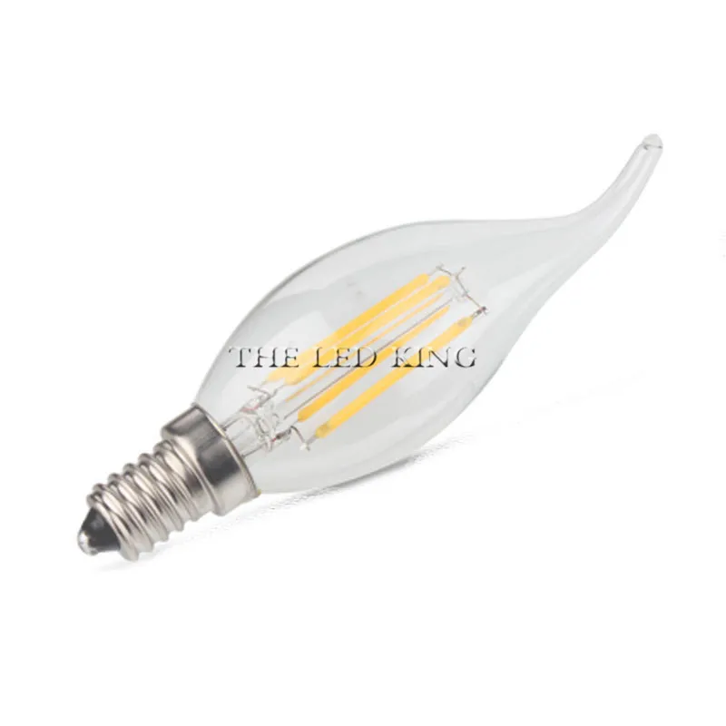 E27 E14 2w 4w 6w 8w 12w bombilla LED G45 C35 A60 c35L luz trasera de vela lámpara de filamento Retro Edison vidrio esmerilado blanco cálido 220v