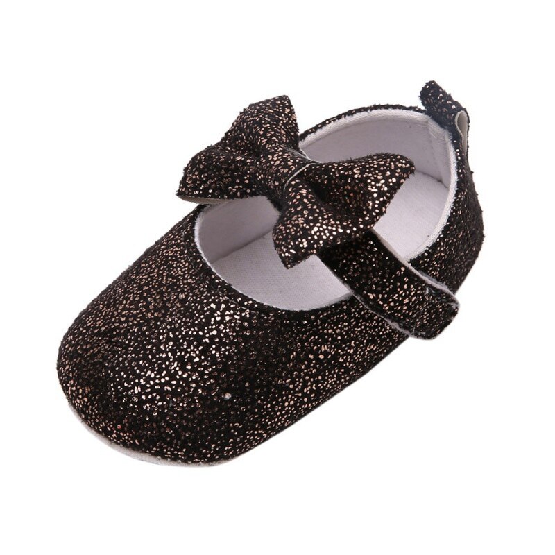 Infant anit-slip hengittävät vauvan kengät makea rusetti prinsessa kengät vauva tyttö matalat kengät vauvan ensimmäinen kävelijä 22222: B / 7-12 kuukautta