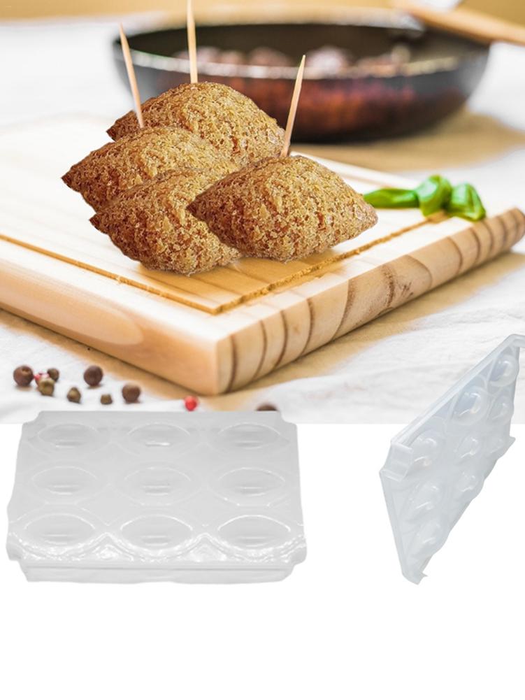 3/9 Grids Meatball Maker Manual Kibbeh Meatloaf Mold Maker Press Minced Meat Processor Cake Desserts Kitchen Tools Home Meat Pie