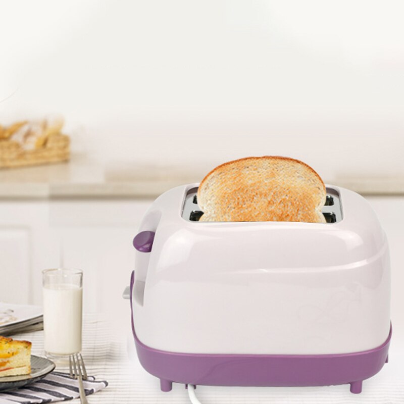 2 Slices Toaster Automatic Fast Heating Bread Toaster Household Breakfast Maker EU Plug: Default Title