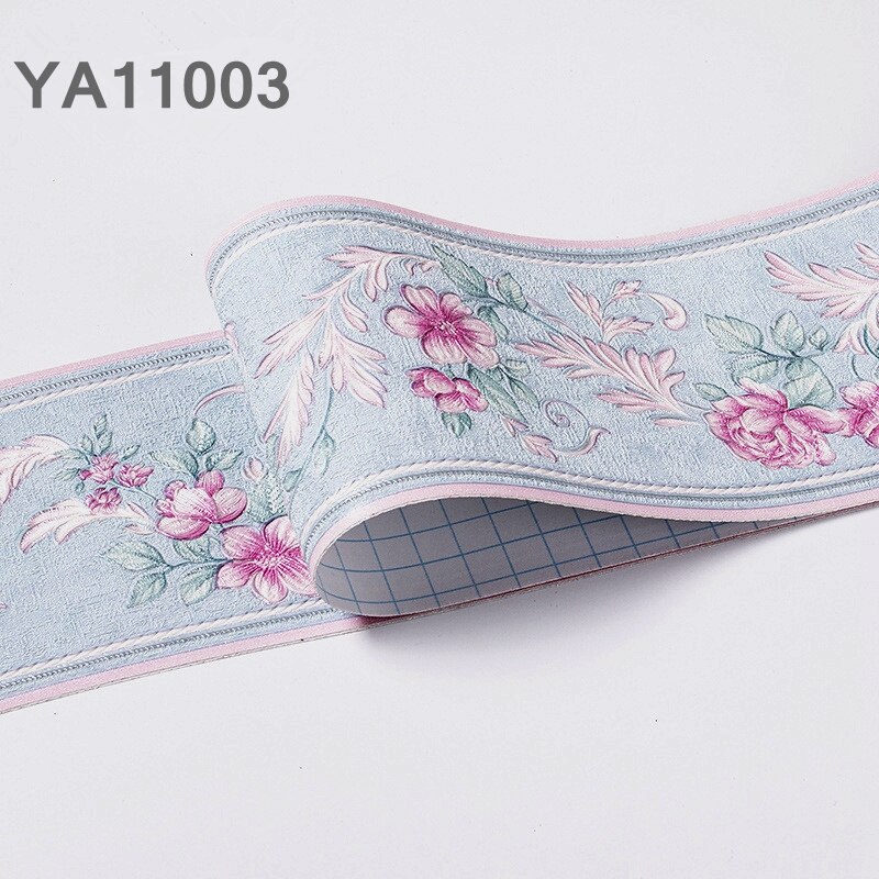3D Embossed Baseboard Self-adhesive Waistline Sticker Baseboard Border Stickers Waterproof Living Room Bedroom PVC Wall Stickers: YA11003