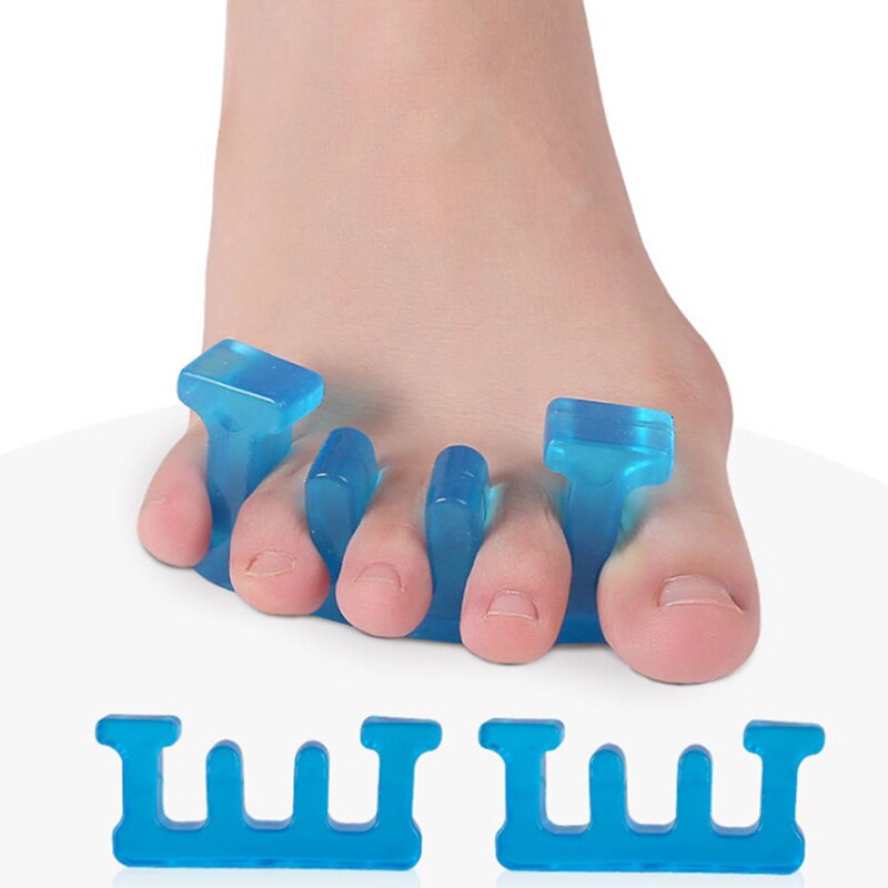2Pcs/pair Soft Finger Spacer Manicure Pedicure Nail Toe Separating Straighteners Tool Silicone Toe Separator Flexible