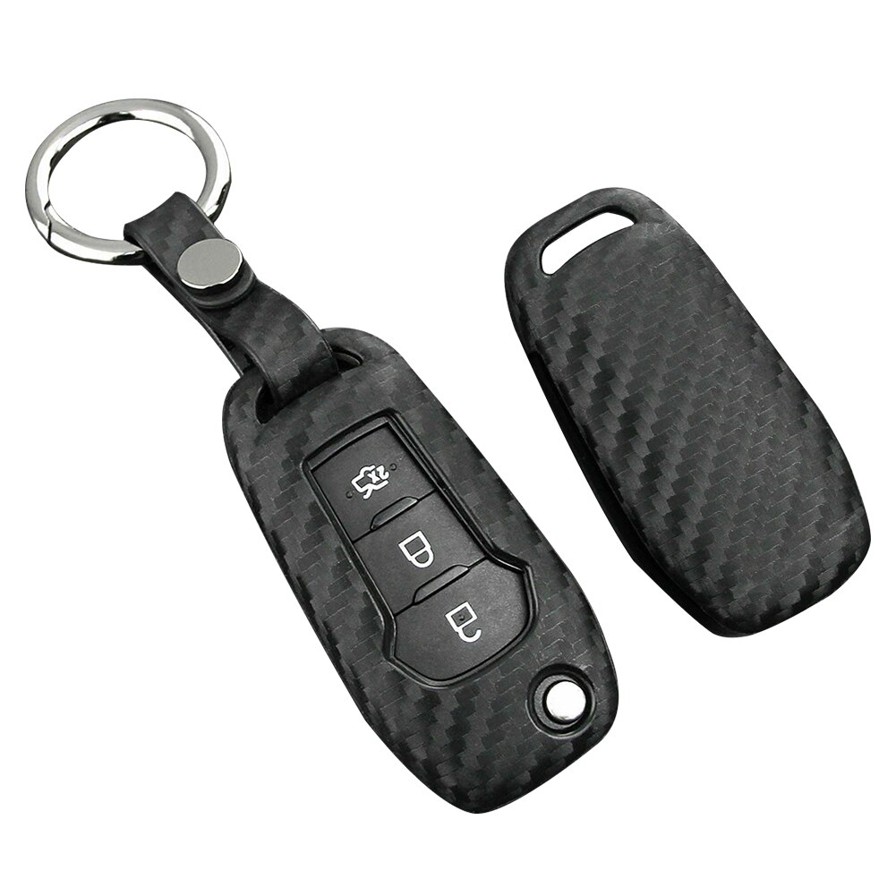 Key Fob Case Carbon Fiber Replace Cover For Ford Mondeo Ranger Explorer Car Key Protector Case Buffway Car Key Case