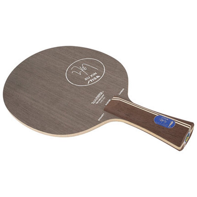Raqueta de tenis de mesa STIGA Xuxin Dynasty, ensamblada con granos de doble cara en Goma, murciélago de Ping Pong Hanlde acampanado