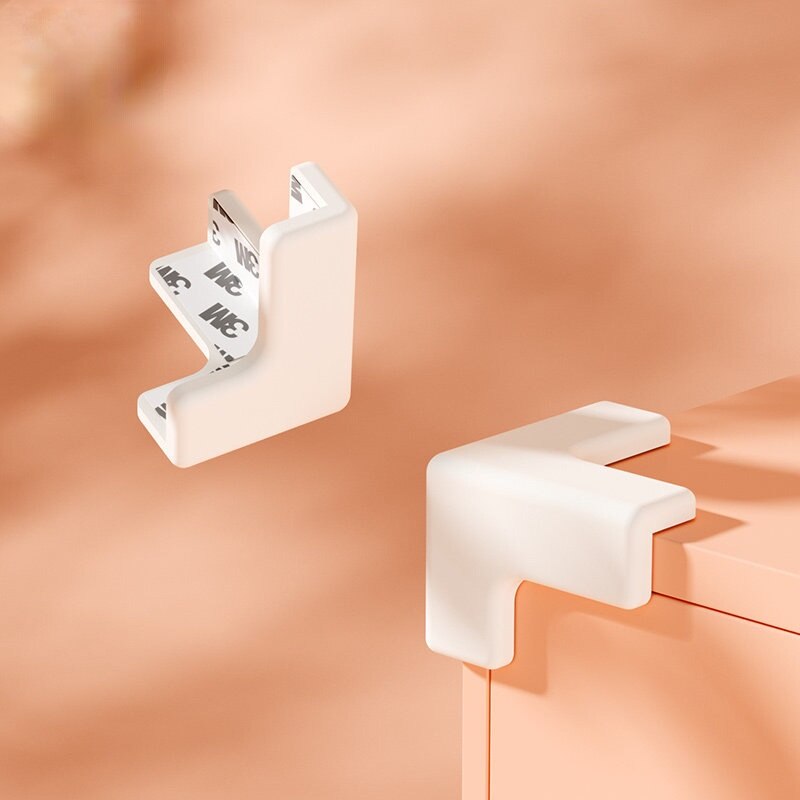 1Pc L T Shaped Babies Table Edge Corner Guards Protection Cover Children Desk Cupboard Corner Anti-collision Silicone Guards Pad: 1pc T-beige