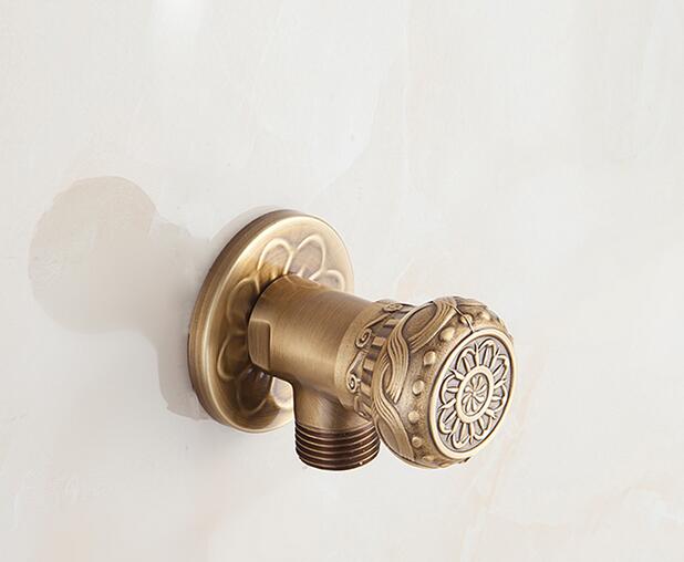 Round mixing valve triangle valves, Filling Valve brass , European Copper water stop / inlet valve ,