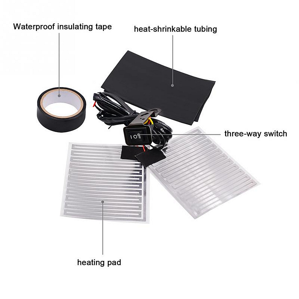 Motorrad griff heizung 12V motorrad elektrische Auto heizung griff abdeckung Beheizten Hand Griffe E-Fahrrad Lenker Heizung Wärmer Bausatz