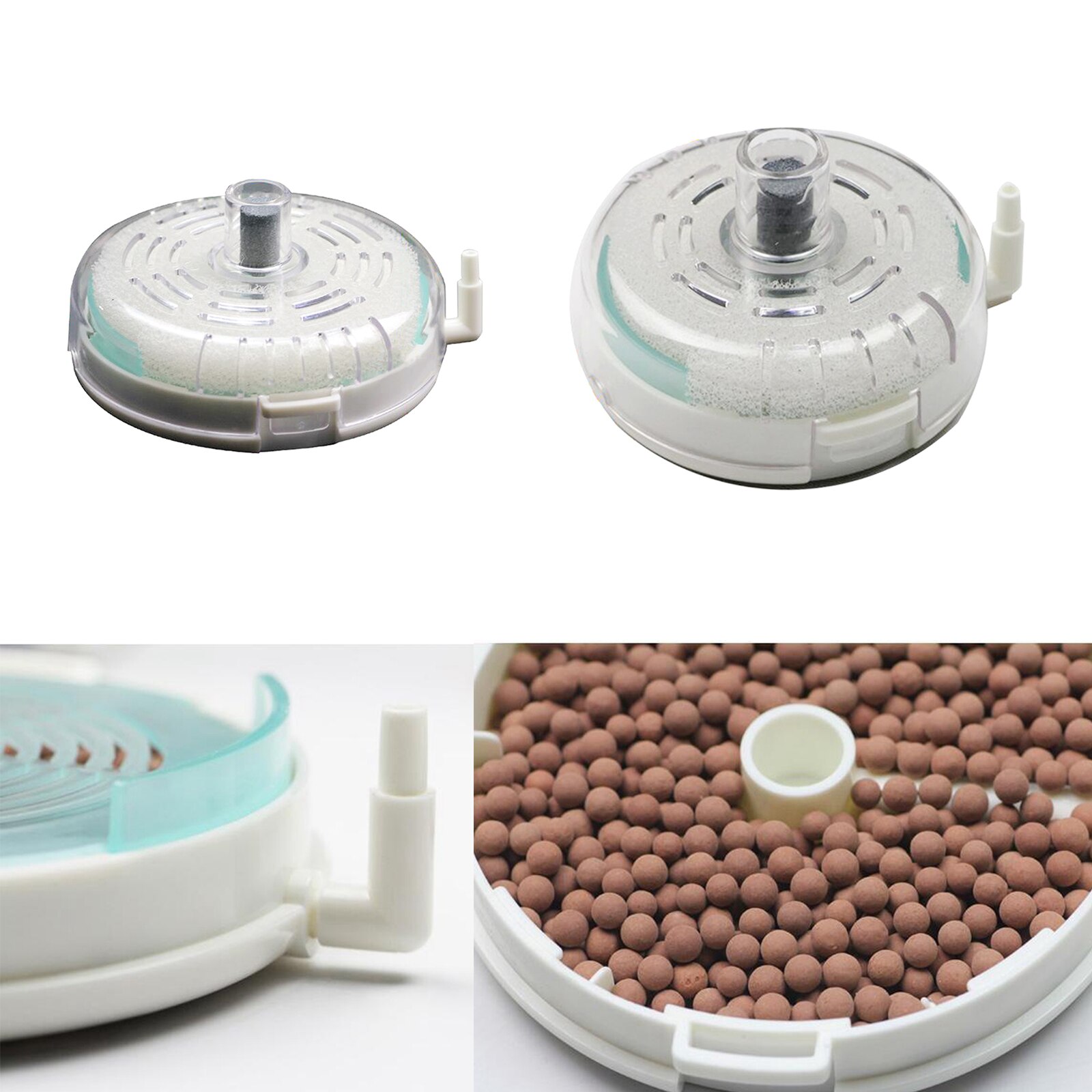 Ultra Thin Sponge Tank Aquarium Filter Round Mini Hydroponic Filter Equipment