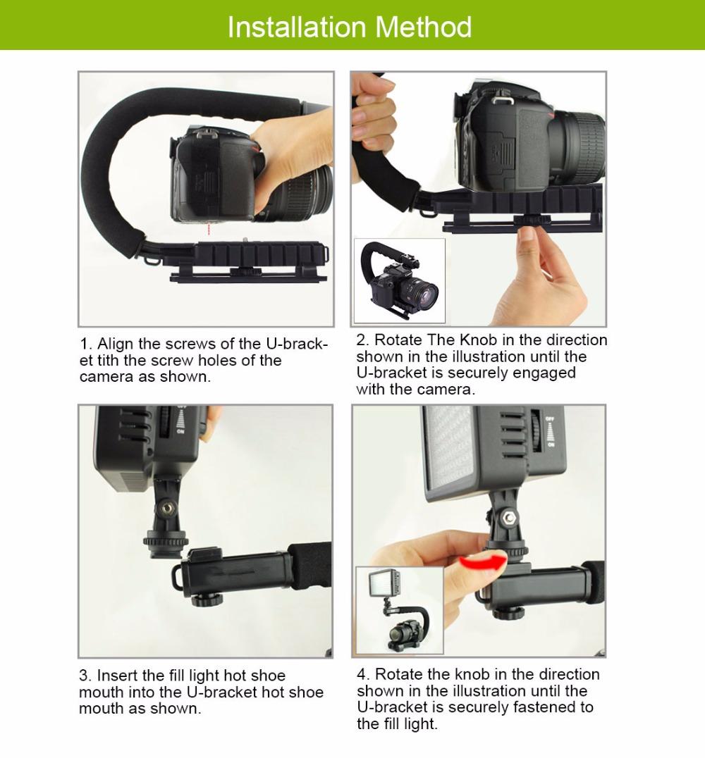 Camera Gimbal Steadicam Stabilizer Voor Camera Stabilizer Cellphone Voor Dslr Nikon Canon Sony Camera Draagbare Slr En Licht