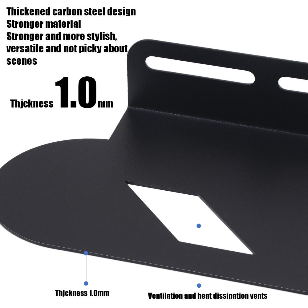 Uchwyt ścienny oszczędzający miejsce, pogrubiona stal węglowa, regał robić przechowywania, wytrzymały uchwyt ścienny robić soundbara strąk telewizor.