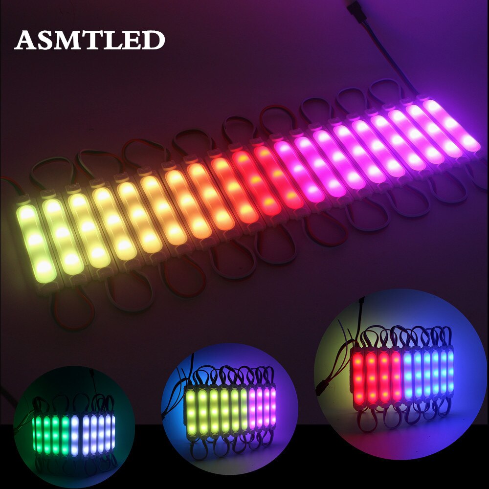 WS2811 Pixels RGB LED Module Addressable Individually 12V 2811 IC Smart Waterproof IP68 Sign Led Back lights For Channel Letters