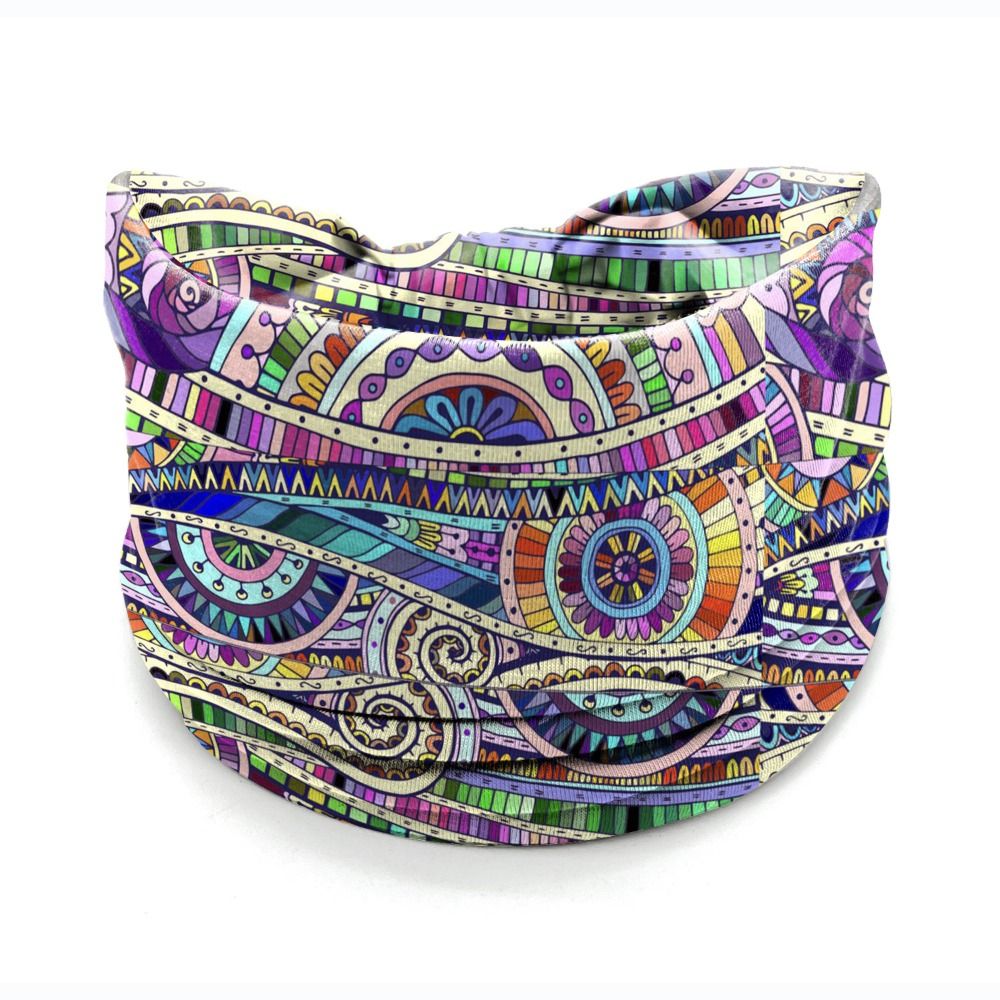 Boho Flower Print Wide Headbands Vintage Knot Elastic Turban Headwrap for Women Girls Soft Bandana Hair Accessories: Red