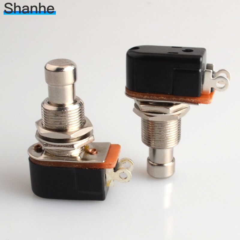 1pcs SPST Momentary Soft Touch Push Button Stomp Foot pedal switch Electric Guitar Switch OFF-Momentary ON