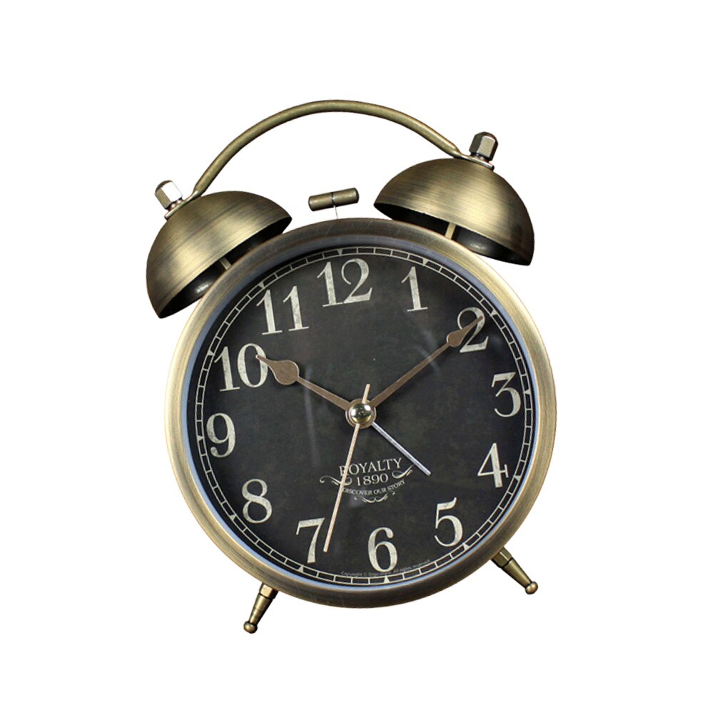 4 &quot;Metalen Wekker Retro Vintage Alarm Creatieve Metalen Wekker Desk Wekker Voor Home Zonder Batterij (digit)