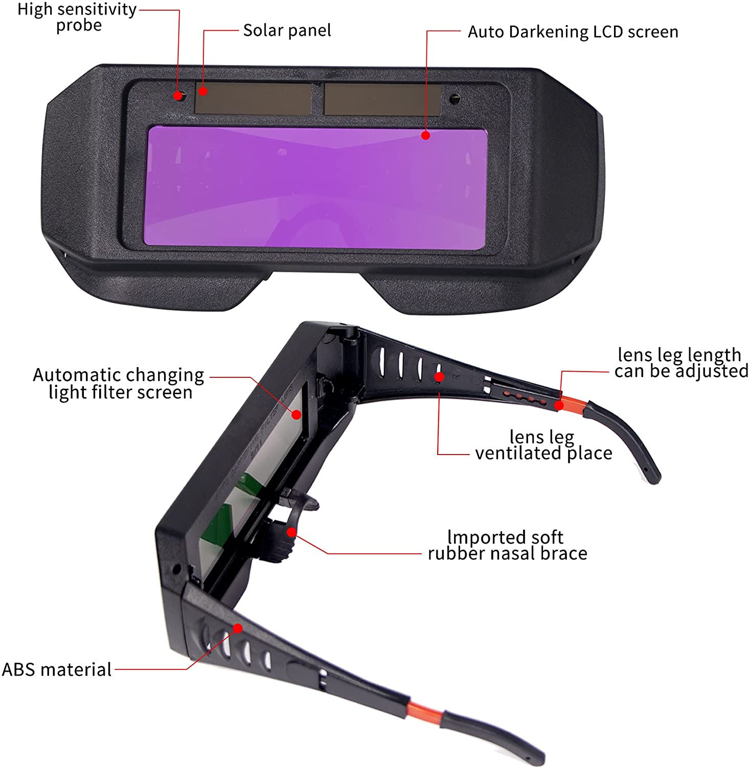 Auto Verduistering Automatisch Lassen Masker Chameleon Lashelm Duurzaam Licht Veranderen Lasbril Beschermende Tool