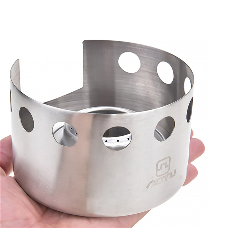 Alcohol Brandstof Kachel Tuinhaard Gas AREBOS Rocket Stove - Camping Kachel - Met De Draagtas, Gietijzeren Pan, En Ohuhu 60 Kampeer Accessoires Lichtgewicht