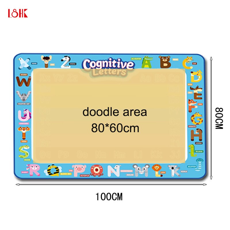 Magique eau dessin tapis conseil jouets pour enfant couleur livre enfant tapis tissu coloriage dessiner jouet eau peinture ensemble Doodle stylo brosse