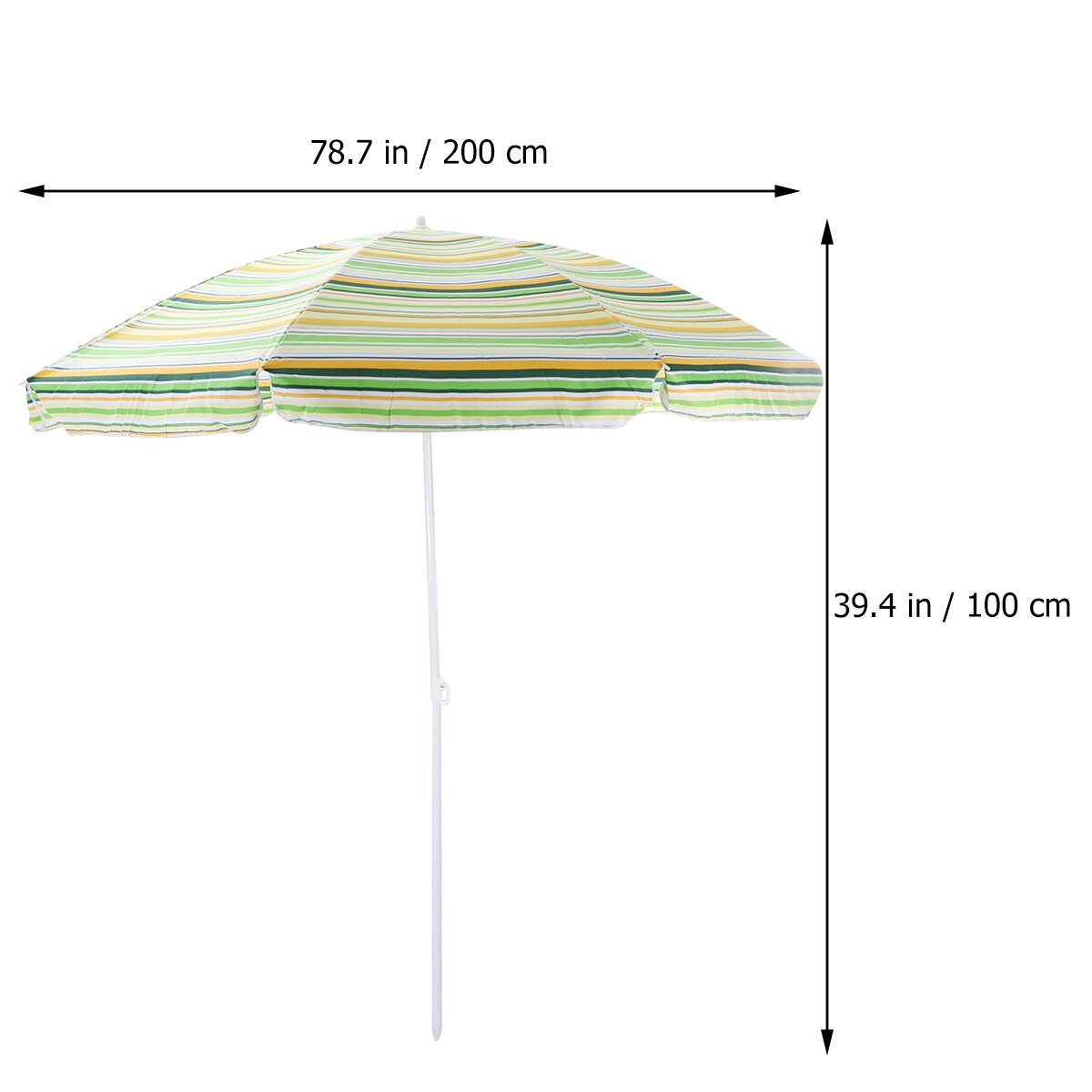 2m Outdoor Beach Umbrella Fishing Umbrella Courtyard Sun Umbrella (Without Base)