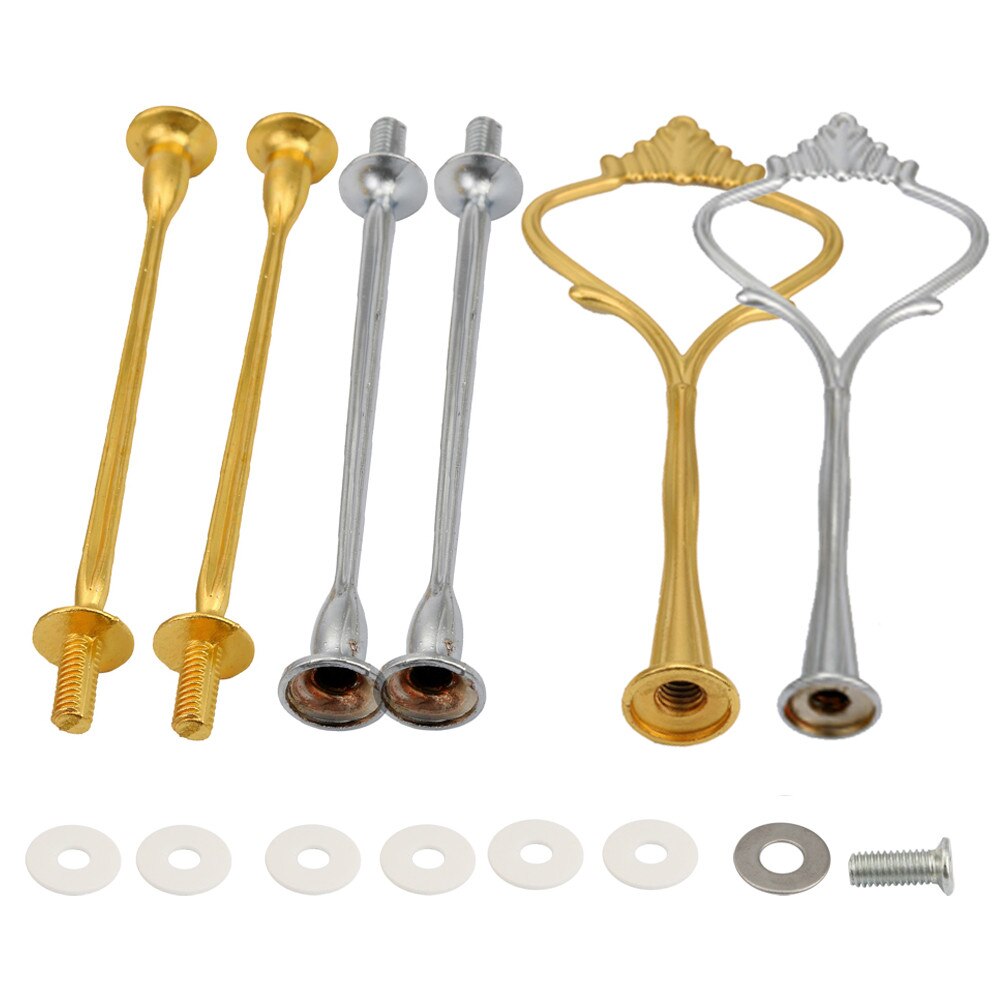 3 Tier Cake Stand Afternoon Tea Wedding Plates Party Tableware Bakeware Plastic Tray Display Rack Cake Decorating Tools #W5
