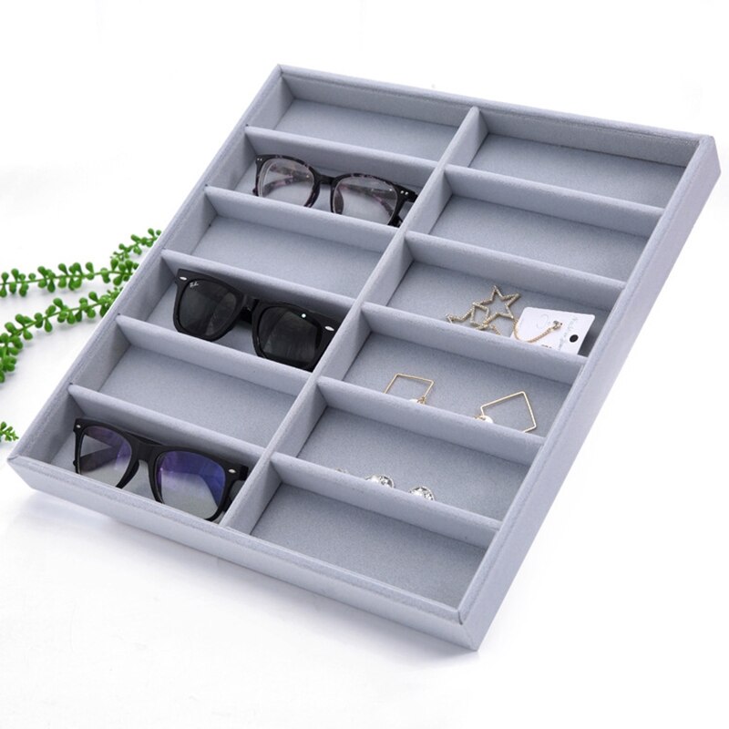 Caja de gafas de sol organizador de gafas estuche de exposición coleccionista caja de anteojos caja para almacenar lentes de sol
