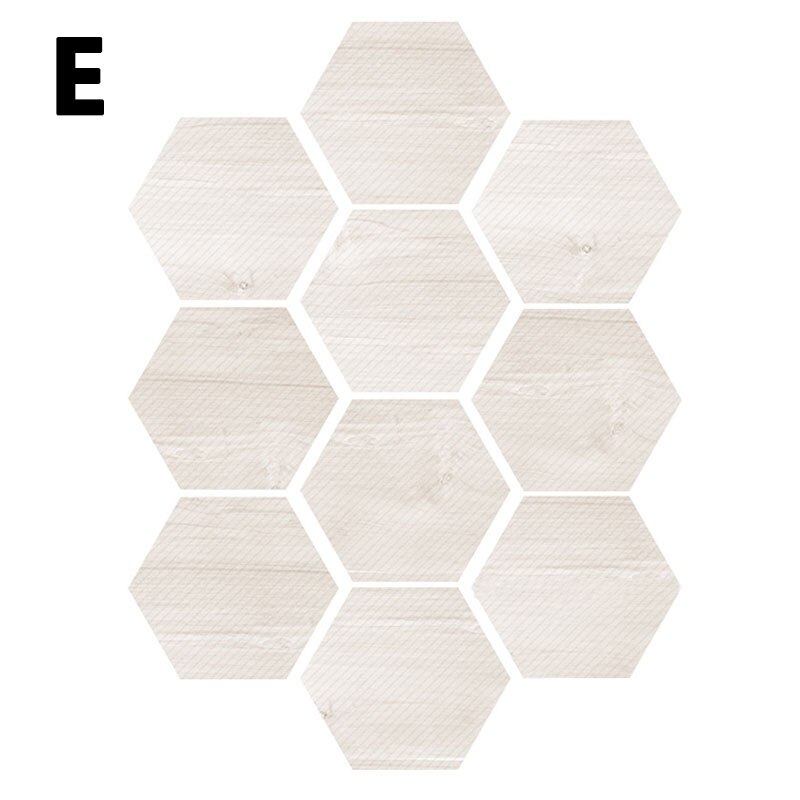 10Pcs/Lot Wood Texture Floor Sticker Waterproof Pvc Diy Stick Ground Wallpaper For Kitchen Bathroom Home Decor Floor Decal: E