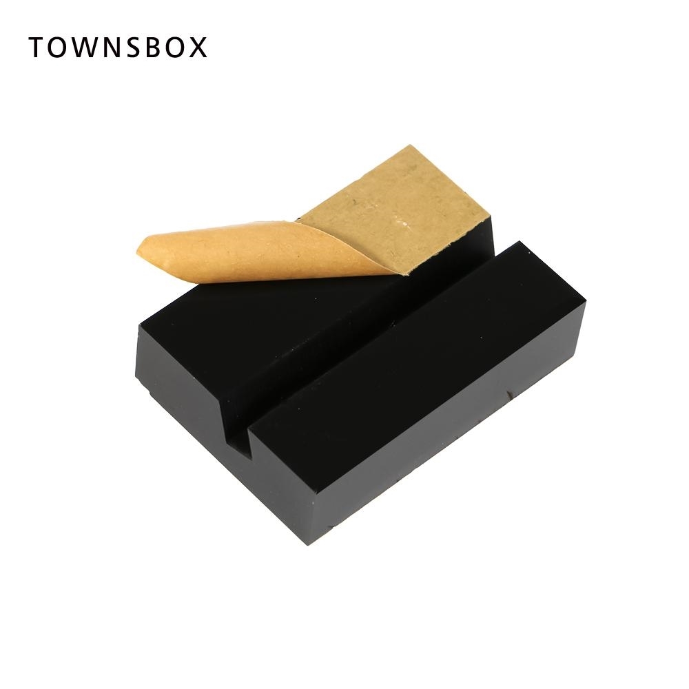 Kartonnen Houder Stand Voor Foto Note Houder Naam Card Prijskaartje Clip Label Stand Black Acryl Blok Teken Clip stand