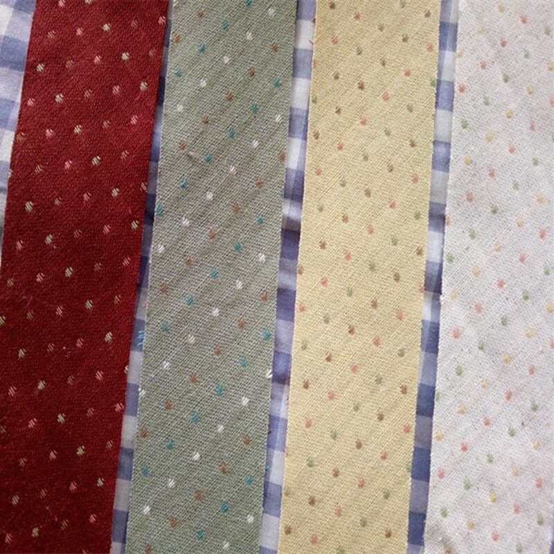 Cinta de encuadernación al bies para tapicería, tejido de algodón teñido de hilo de 3,6 cm, hecho a mano de retazos, accesorios de costura de 8 M
