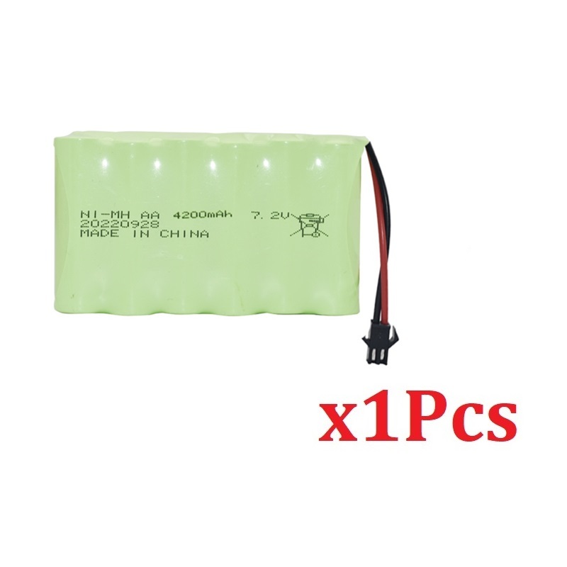 7.2v 4200mAh Nimh AA Bateria robić zabawek Rc Samochody Czołgi Roboty Pistolet Ulepszony 3000mah Akumulator robić łodzi Rc 7.2V Akumulator: Złota