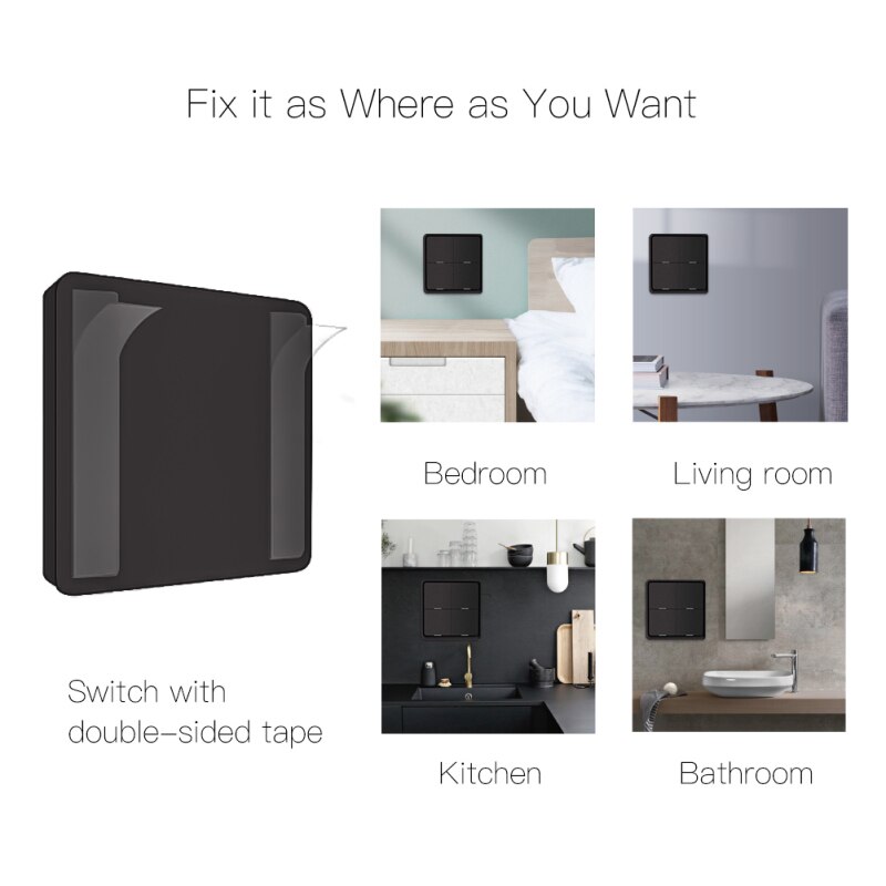 Tuya ZigBee Smart 12 Scene Switch Push Button Controller Home Automation Switch Smart Life APP Control Via Alexa And Google Home