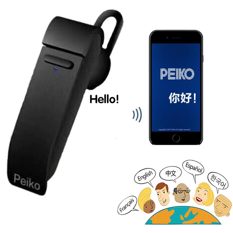 Multi-Language Instant Real Time Speech Translator Voice Language Translators with Wireless Bluetooth Earphone Traductor