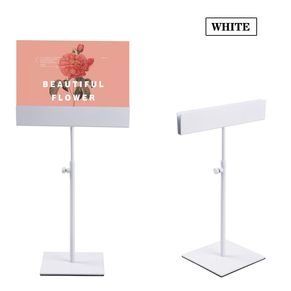Adjustable Menu Display Stand Kt Board Double-sided Display Holder for A4 Pop Poster Modern Desktop Hb34