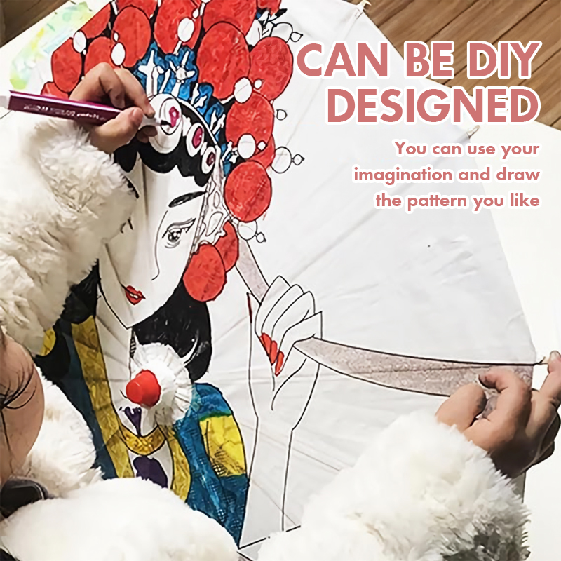 Ombrello parasole in carta bianca da 84/60 cm per matrimonio, ombrelloni in bambù fai da te per bomboniere, per centrotavola per addio al nubilato, oggetti di scena per foto