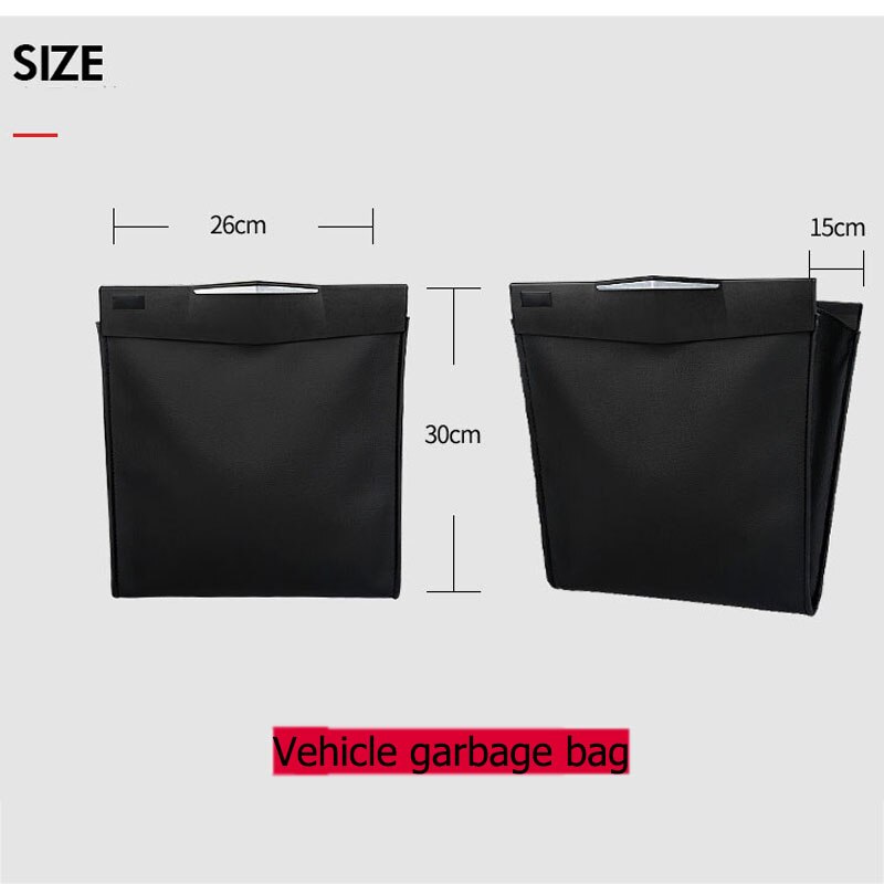 For Toyota RAV4 2022 Car Trash Can Vehicle Garbage Bag Car Hanging Rear Seat Row Folding Storage Bag