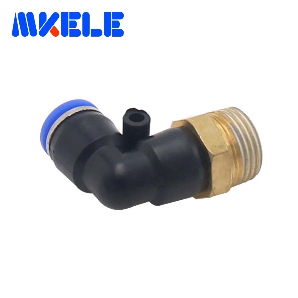 PL series pneumatic fitting externally threaded L-shaped air quick connector coupling adapter 1 pcs Package transportation fee