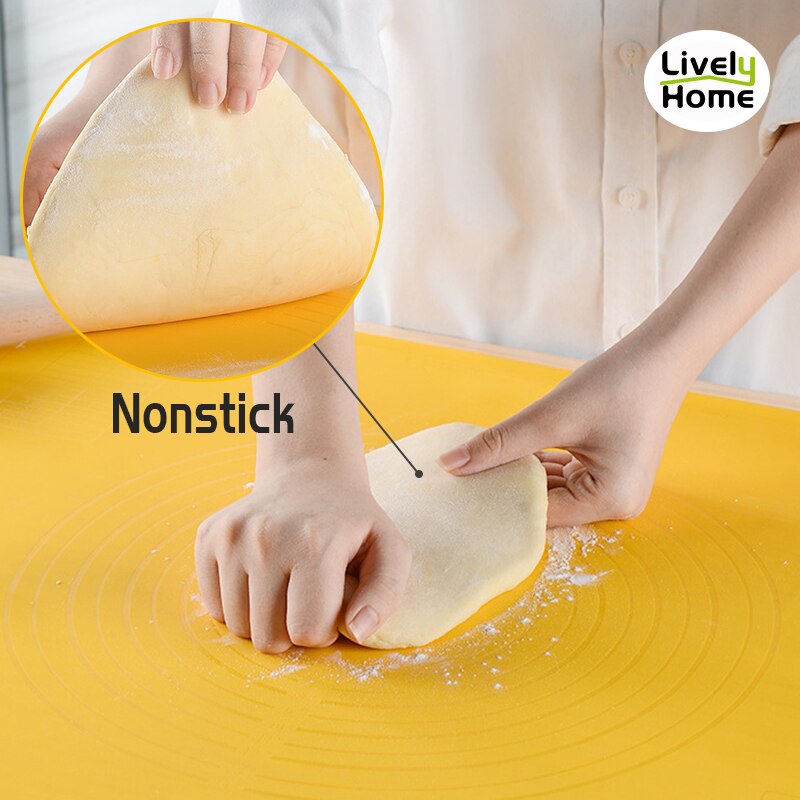 Large Kneading Silicone Mat Rolling Dough Pizza Dumplings Flour Silicon Baking Mat Pastry Pad Board Baking Kitchen Accessories