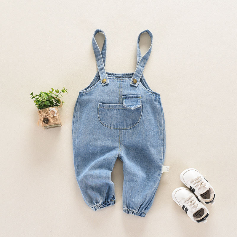 Baby Skibroek Cowboy Kind Broek Kinderen Jurk Mannen En 0-2 Jaar Bandjes Jeans Unisex Casual: Binding money / 8