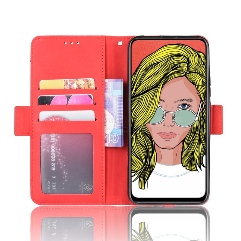 Voor Huawei Honor 9X Wallet Case Magnetische Boek Flip Cover Voor Honor 9X Premium Card Foto Houder Luxe Lederen Telefoon fundas