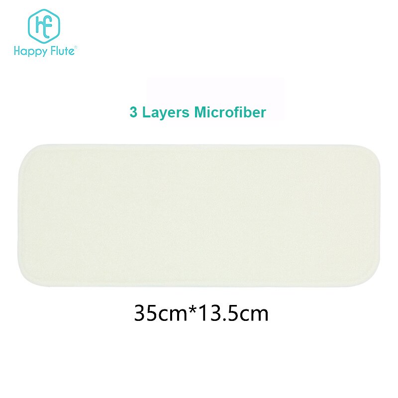 1PC Herbruikbare Luiers Luiers Insert Dikke Wasbare Baby Luier Kleren Luiers Gelukkig Fluit Pasgeboren Microfiber Luier Liner