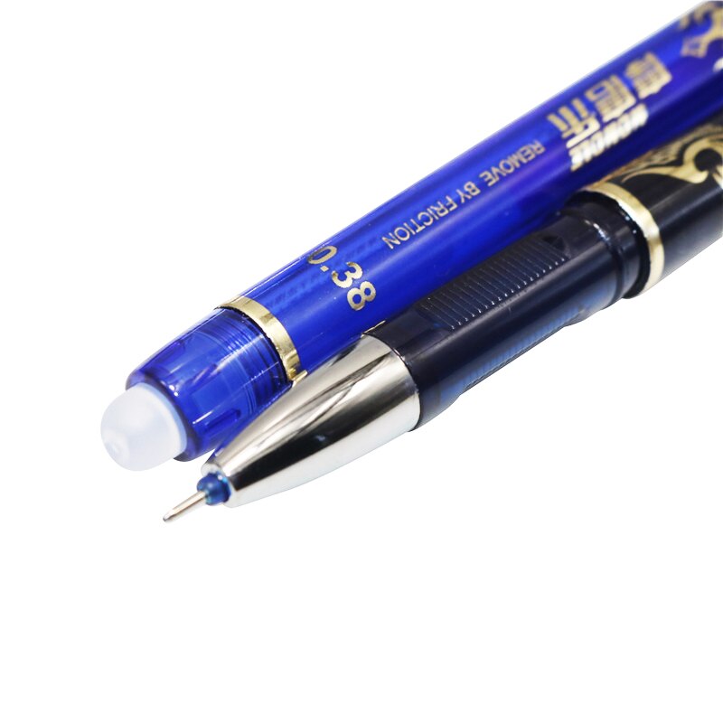 54 Pcs/set Erasable Gel Pen Refills Rod 0.38mm Washable Handle Magic Erasable Pen for School Pen Writing Tools Kawaii Stationery