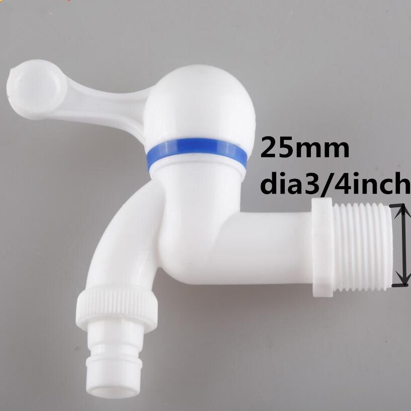 plastic faucet pp mini tap male thread white small Bibcock easy install washing machine garden