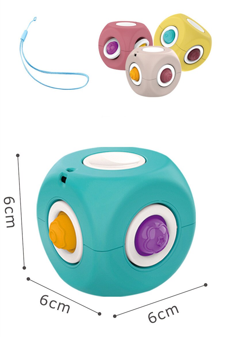 Fidget toys 2 in 1 fidget spinner pop leksaker bra fest favoriserar sensoriska poppar handsnurrar