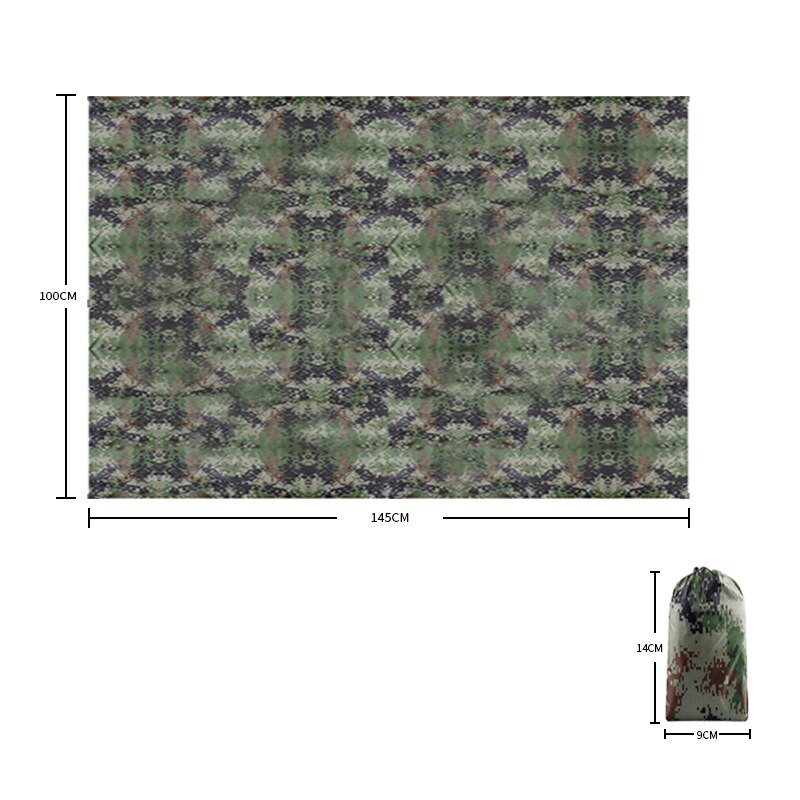 Mini tenda da esterno a baldacchino ultraleggero con cielo verde mimetico per esterni: 145x100cm camouflage