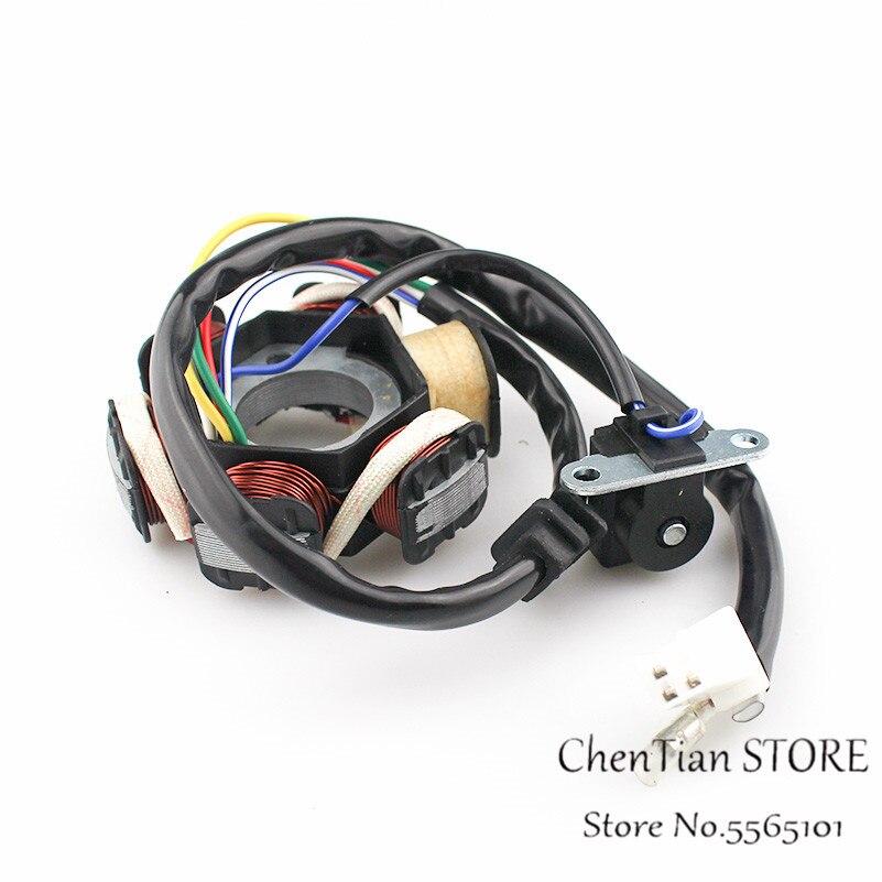 MAGNETO STATOR 6 COIL POLE GY6 50cc 110cc 125cc 150cc SCOOTER ATV GO KART LANCE ZNEN JONWAY COOL SPORTS TAOTAO ROKETA