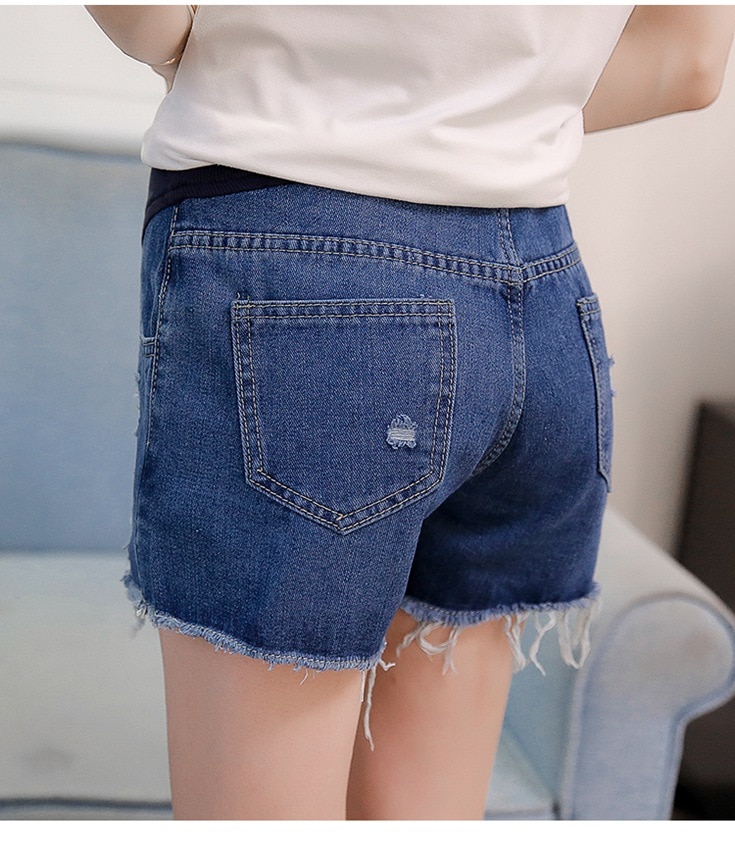 Gravidklänning sommar gravida kvinnor maglyftshorts gravida kvinnor nederdel jeansshorts gravidbyxor