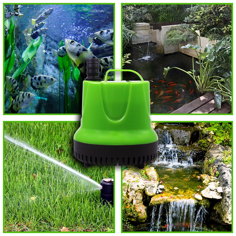 Draagbare Dompelpomp Waterpomp Voor Vijver Aquaria Hydrocultuur Aquarium Tuin Fontein Ultra-Stille Waterval Pomp