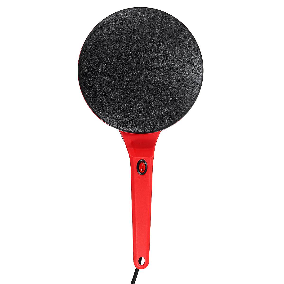 Household Non-Stick Crepe Maker Pan Electric Pancake Cake Machine Frying Griddle Portable Kitchen Baking Tools 220V 600W: Red
