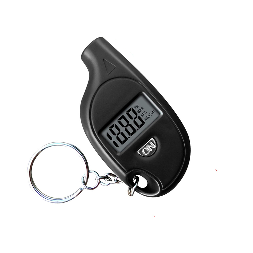 Monitor de presión de neumáticos de coche, Manómetro Digital portátil, manómetro, herramienta para barómetros, adaptador de pantalla LCD con llavero